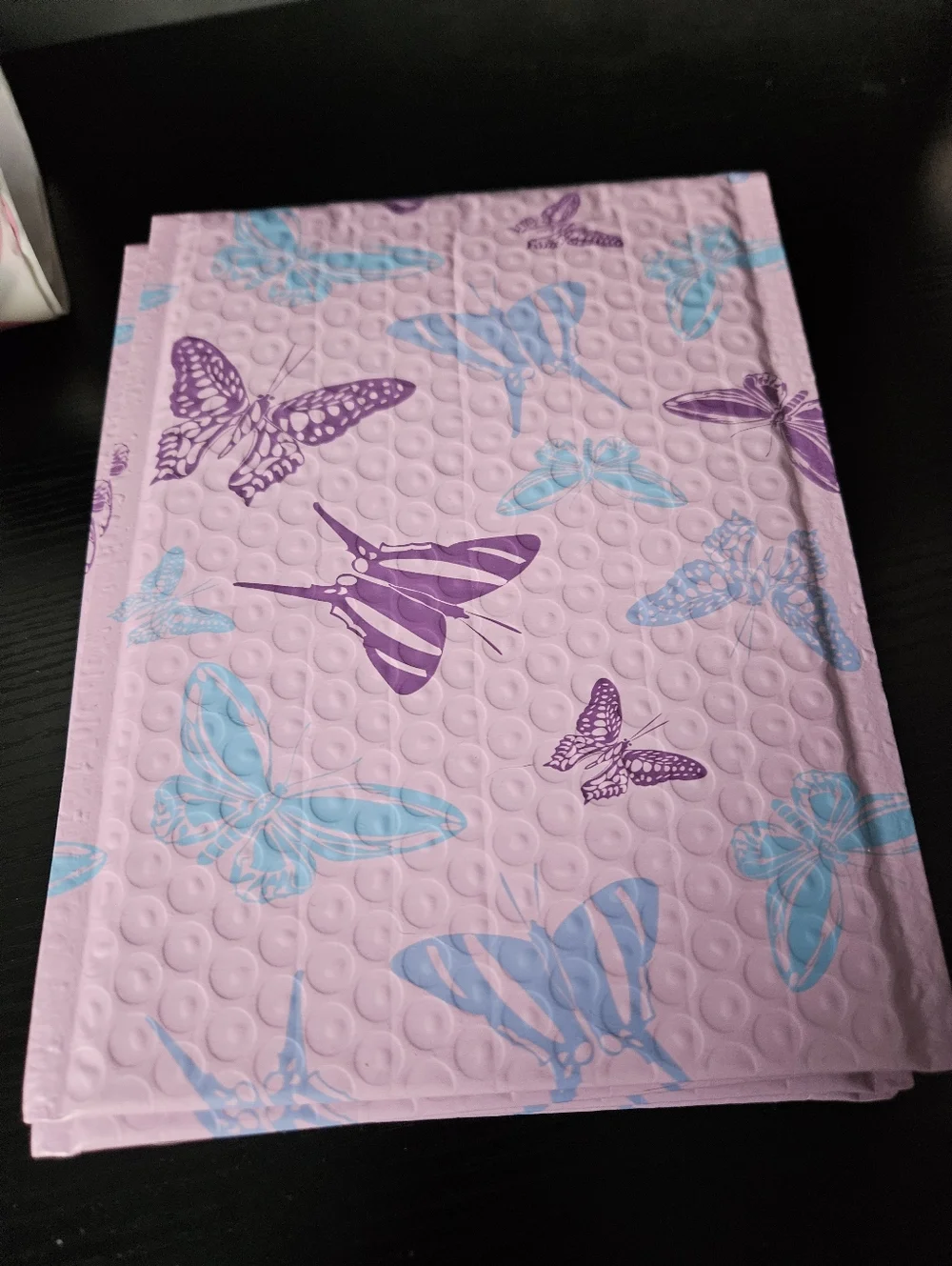 10 Purple Butterfly Bubble Mailers